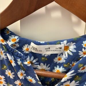 Zara Kids Navy Floral Dress